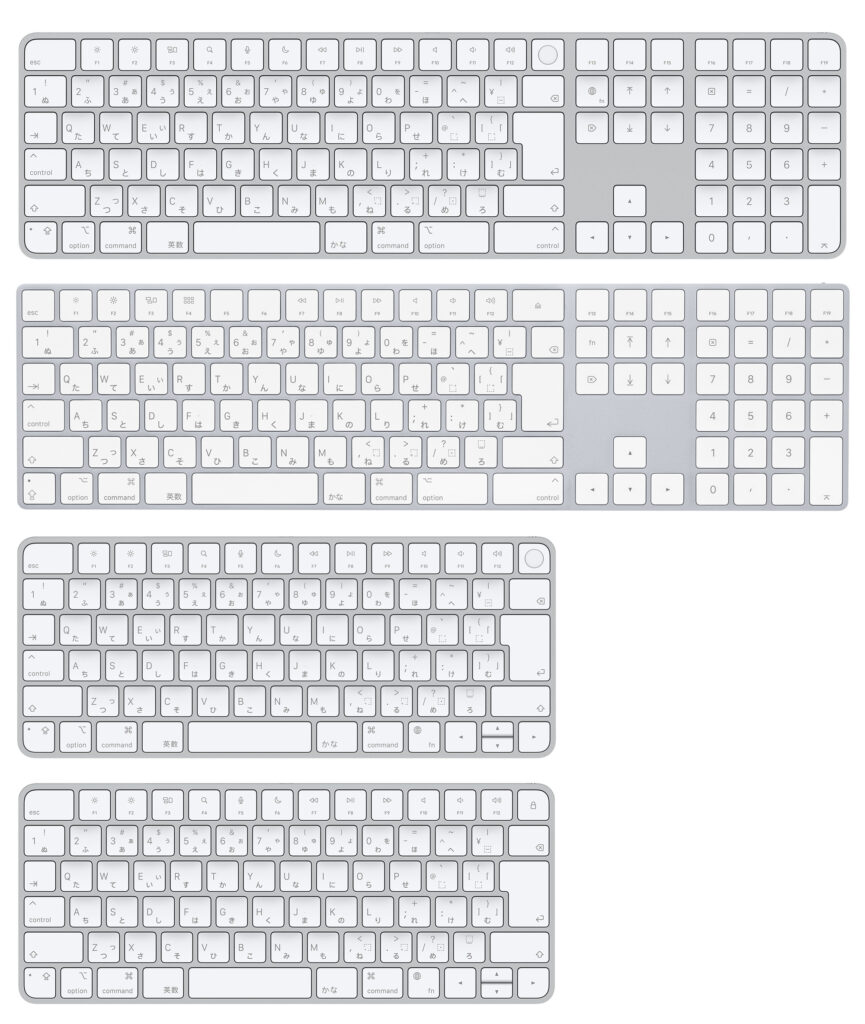 Touch ID搭載Magic KeyboardはM1Mac用だった。