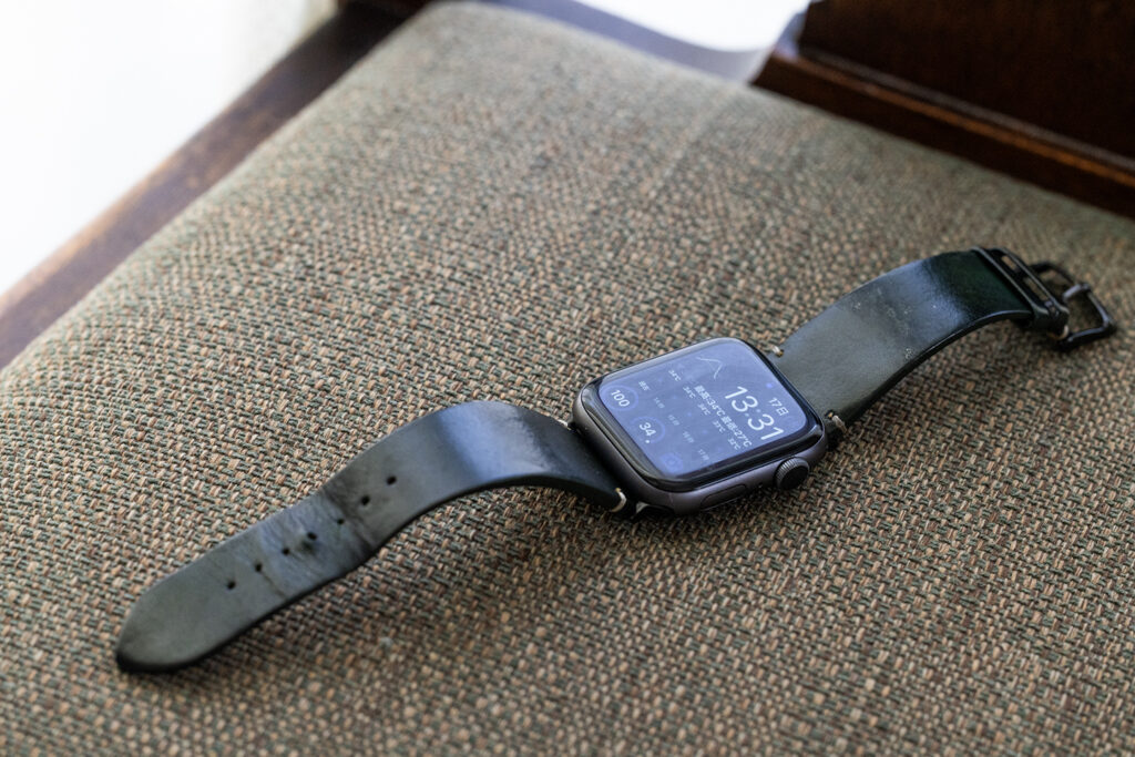 watchOS 9.6.1とApple Watch革バンドの汗染み