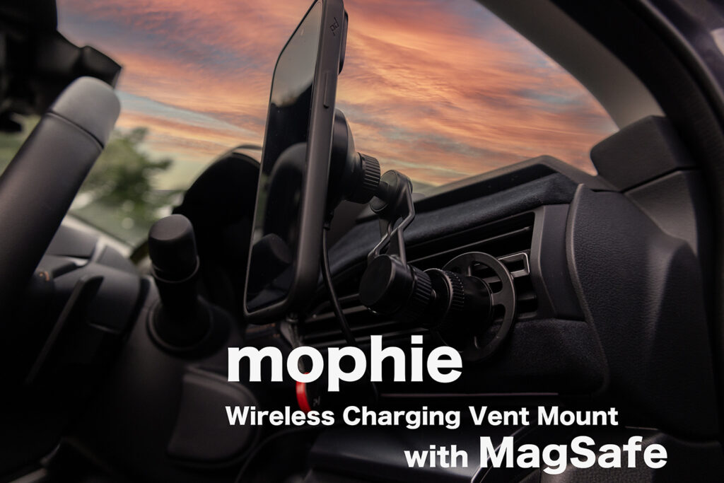 レヴォーグ レイバック対応のMagSafeマウント：mophie Wireless Charging Vent Mount with MagSafe