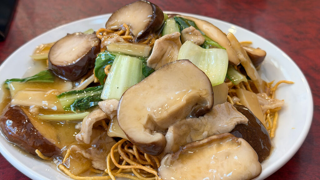 椎茸そば 華吉の椎茸かた焼きそば