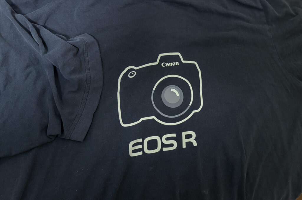 EOS R Tシャツ、寿命。。。