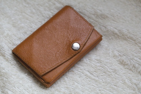 アブラサス　abrasus 小さい財布　キャメル